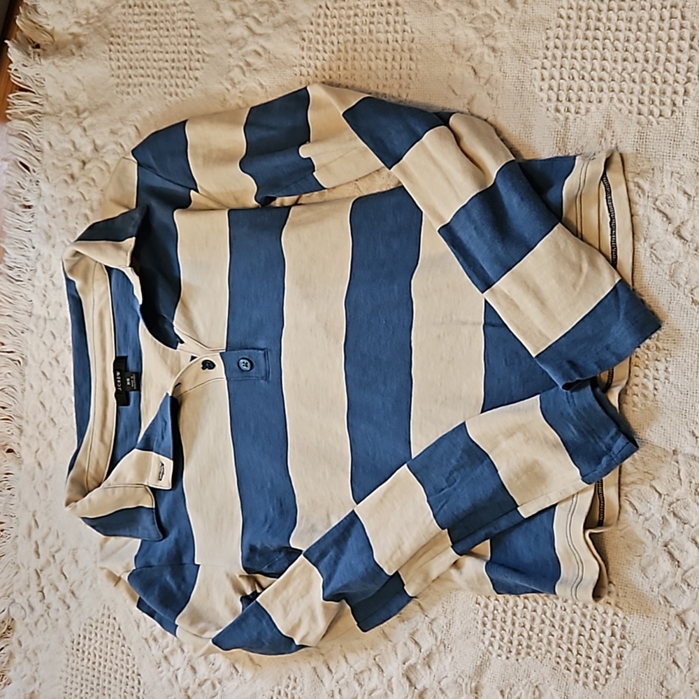 Jcrew striped polo long sleeve
